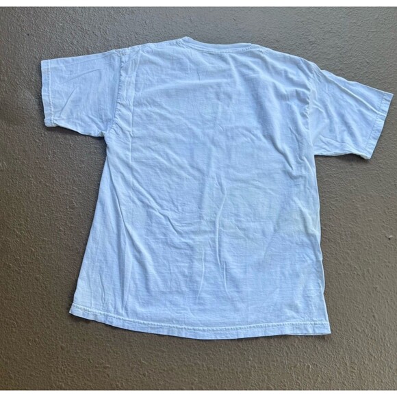 90’s  Aliens Many Faces T-shirt Size XL Funny Joke Humor Vintage White Green - Picture 10 of 10